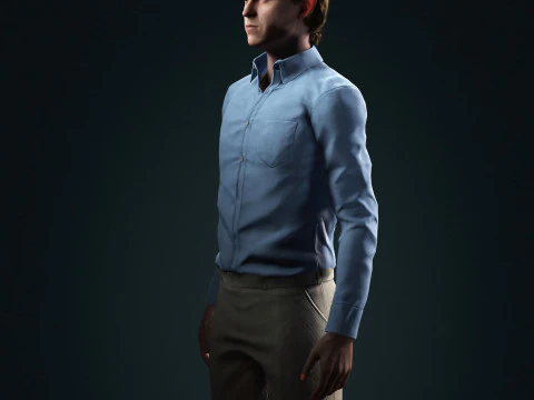 Tom Holland Character Low-poly 3D Model