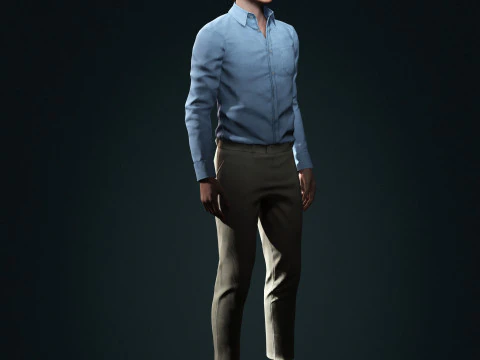 Tom Holland Character Low-poly 3D Model