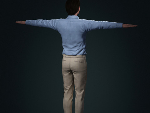 Tom Holland Character Low-poly 3Dモデル