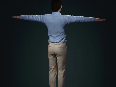 Tom Holland Character Low-poly 3D Model
