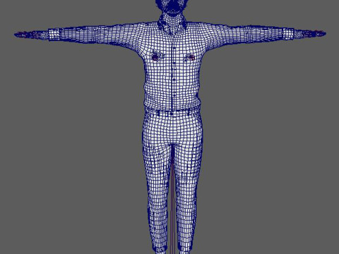 Tom Holland Character Low-poly 3Dモデル