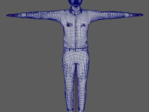 Tom Holland Character Low-poly 3D Model