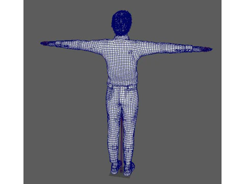 Tom Holland Character Low-poly 3D Model