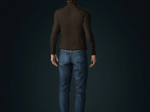 Timothee-Chalamet low-poly 3D Model