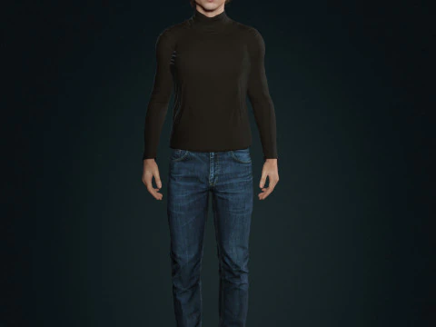 Timothee-Chalamet low-poly 3D Model
