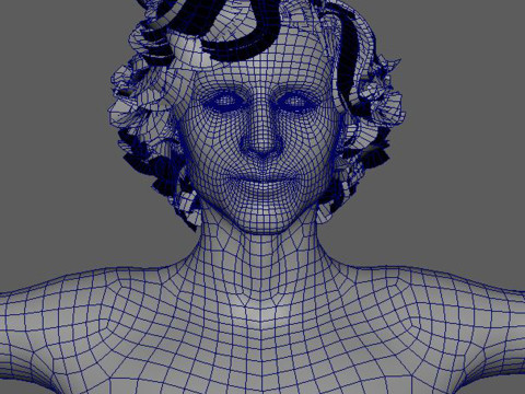 Timothee-Chalamet low-poly 3D 모델