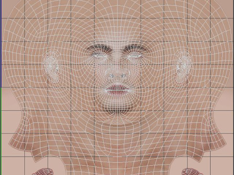 Timothee-Chalamet low-poly 3D 모델