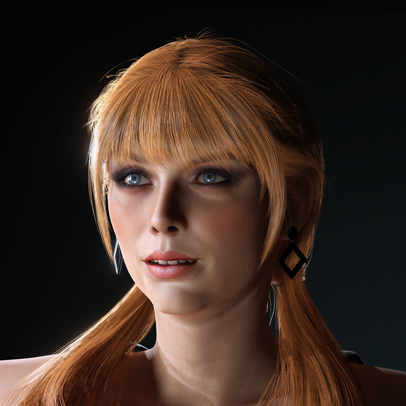 Taylor Swift Low-poly Model 3D .c4d .max .obj .3ds .fbx .stl .blend
