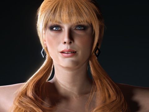 Taylor Swift Low-poly Model 3D