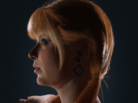 Taylor Swift Low-poly Model 3D