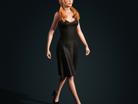 Taylor Swift Low-poly Model 3D