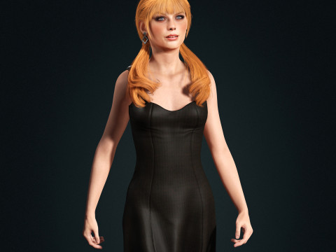 Taylor Swift Low-poly Model 3D