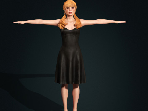 Taylor Swift Low-poly Model 3D