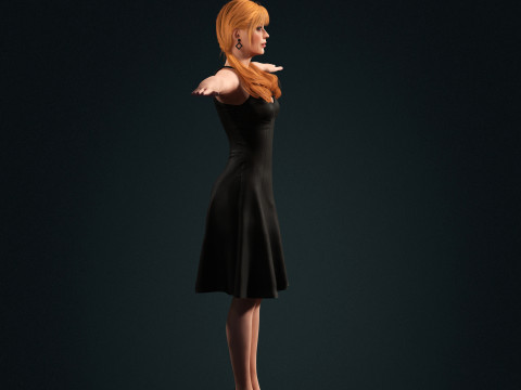 Taylor Swift Low-poly Model 3D