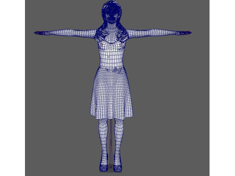 Taylor Swift Low-poly Model 3D