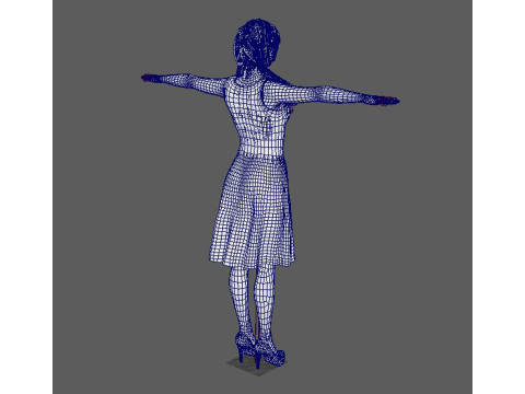 Taylor Swift Low-poly Model 3D