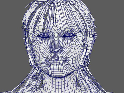 Taylor Swift Low-poly Model 3D