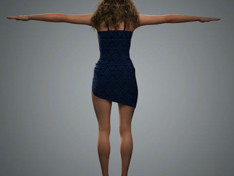 Shakira Character Low-poly 3D Modell