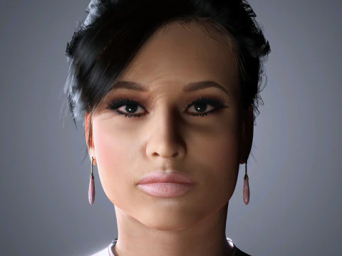 Nicki Minaj Character Low-poly 3D Model