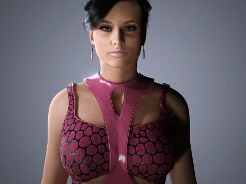 Nicki Minaj Character Low-poly 3D Model
