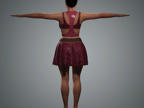 Nicki Minaj Character Low-poly 3D मॉडल