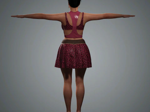 Nicki Minaj Character Low-poly 3D Model