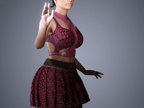 Nicki Minaj Character Low-poly 3D मॉडल