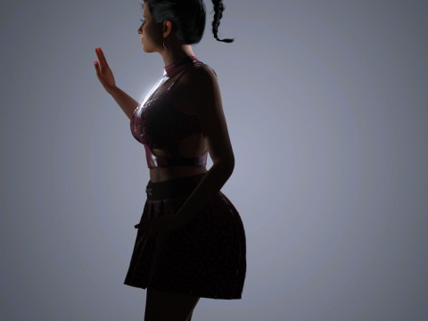 Nicki Minaj Character Low-poly 3D मॉडल