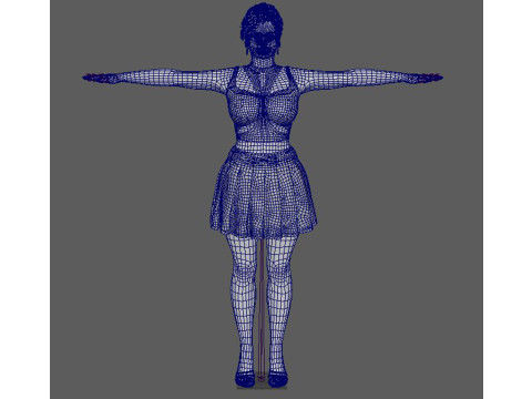 Nicki Minaj Character Low-poly 3D मॉडल