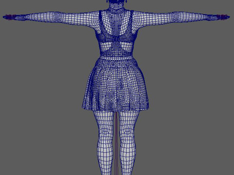 Nicki Minaj Character Low-poly 3D मॉडल
