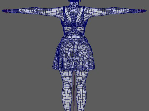 Nicki Minaj Character Low-poly 3D Model