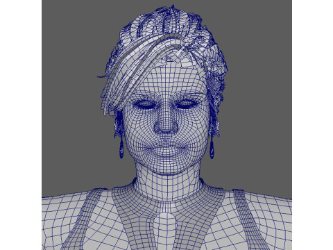 Nicki Minaj Character Low-poly 3D मॉडल
