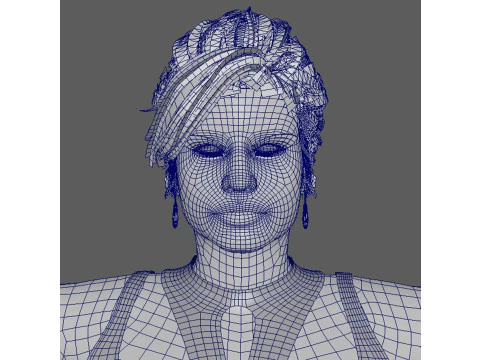 Nicki Minaj Character Low-poly 3D Model