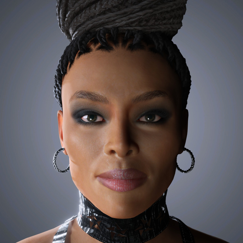 Naomi Campbell Character Model 3D .c4d .max .obj .3ds .fbx .stl .blend 