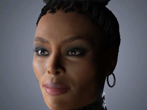 Naomi Campbell Character Model 3D