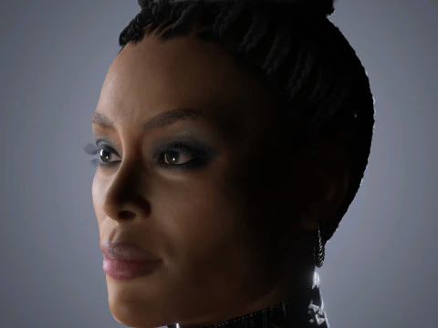 Naomi Campbell Character 3D Model
