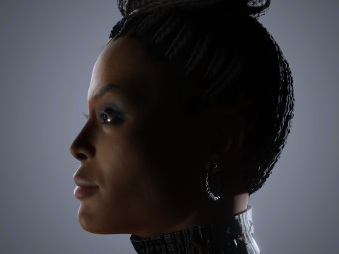 Naomi Campbell Character Model 3D