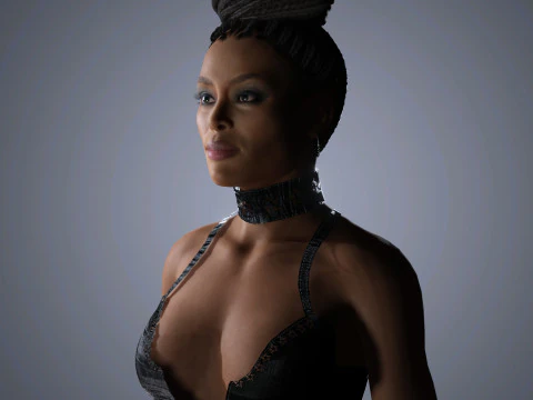 Naomi Campbell Character 3D Model