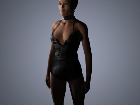 Naomi Campbell Character Model 3D