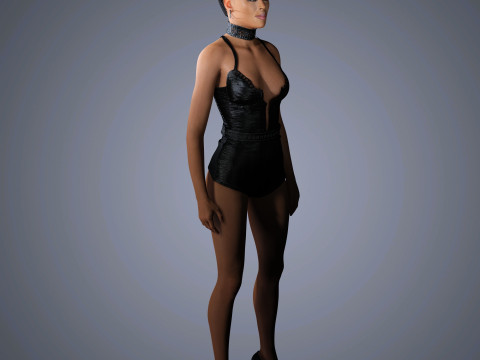 Naomi Campbell Character Model 3D