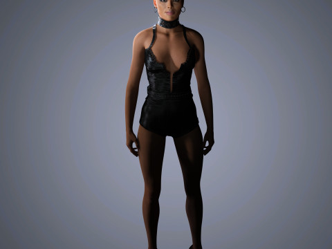Naomi Campbell Character Model 3D