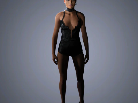 Naomi Campbell Character 3D Model