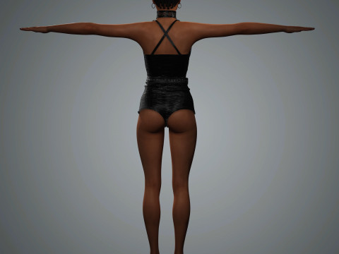 Naomi Campbell Character Model 3D