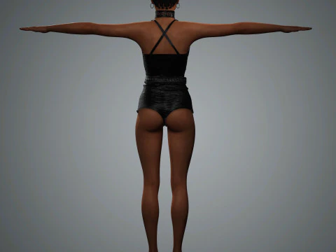 Naomi Campbell Character 3D Model