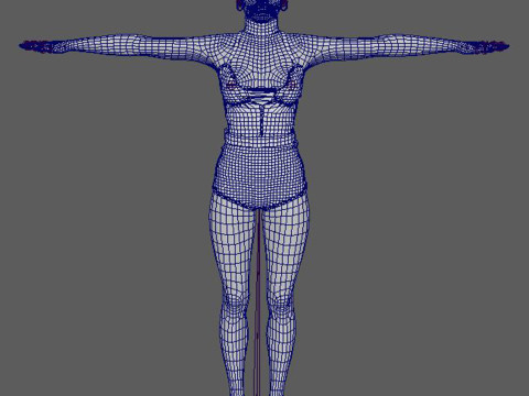 Naomi Campbell Character Model 3D