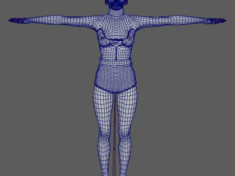 Naomi Campbell Character 3D Model
