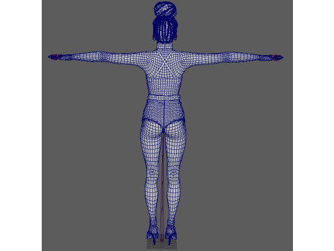 Naomi Campbell Character Model 3D