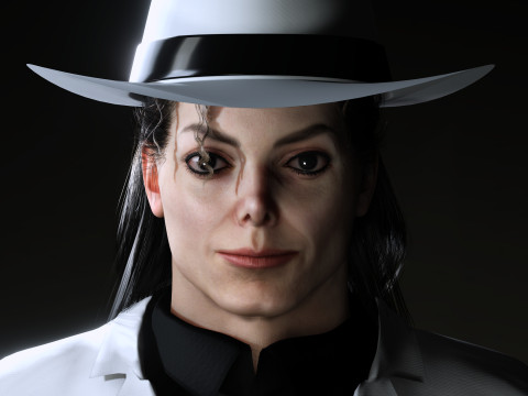 Michael Jackson Low-poly 3D 모델