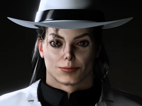 Michael Jackson Low-poly 3D Model
