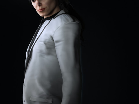 Michael Jackson Low-poly Modello 3D